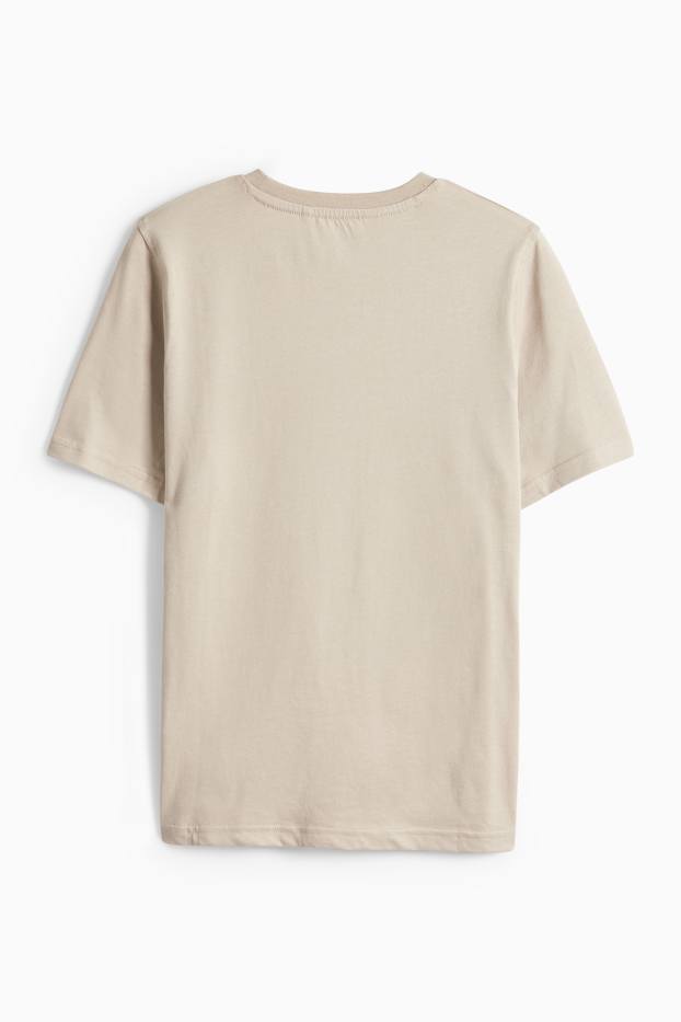 Kinder Jungen - Kurzarmshirt - beige