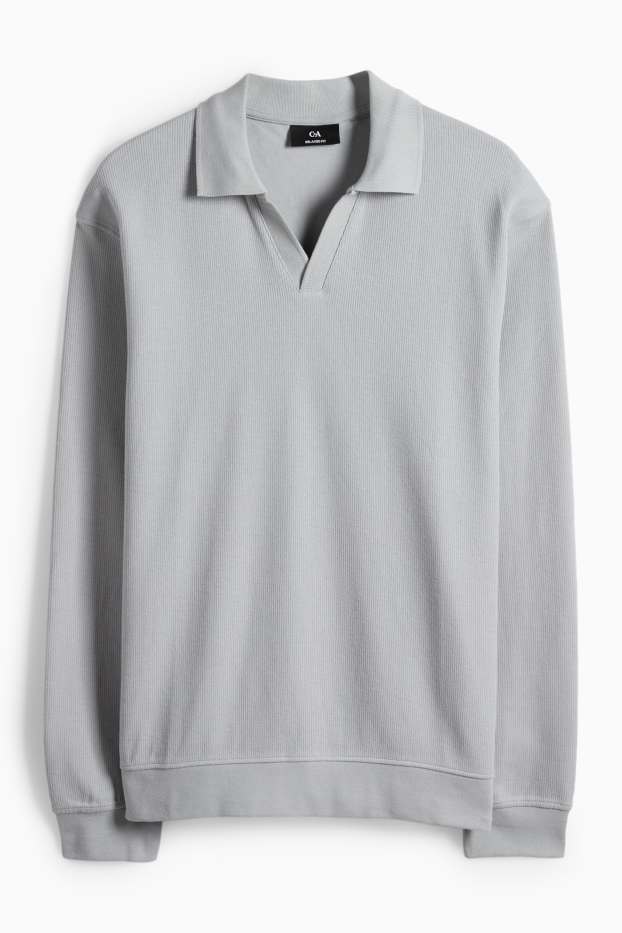 Bărbați - Tricou polo - gri