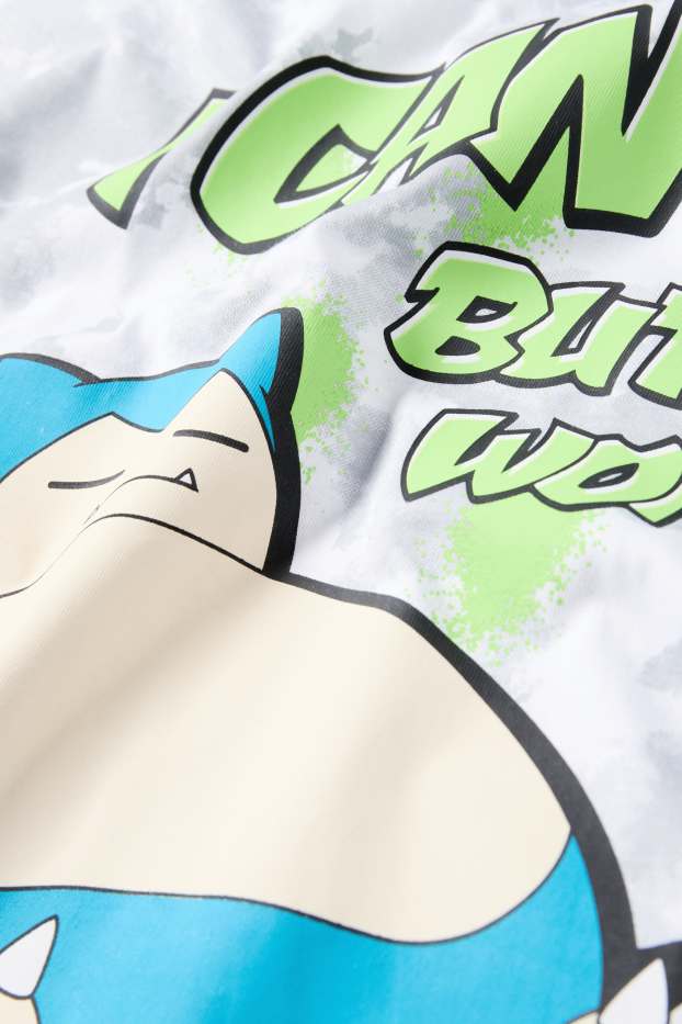 Enfants garçons - Pokémon - T-shirt - à motif - blanc / gris