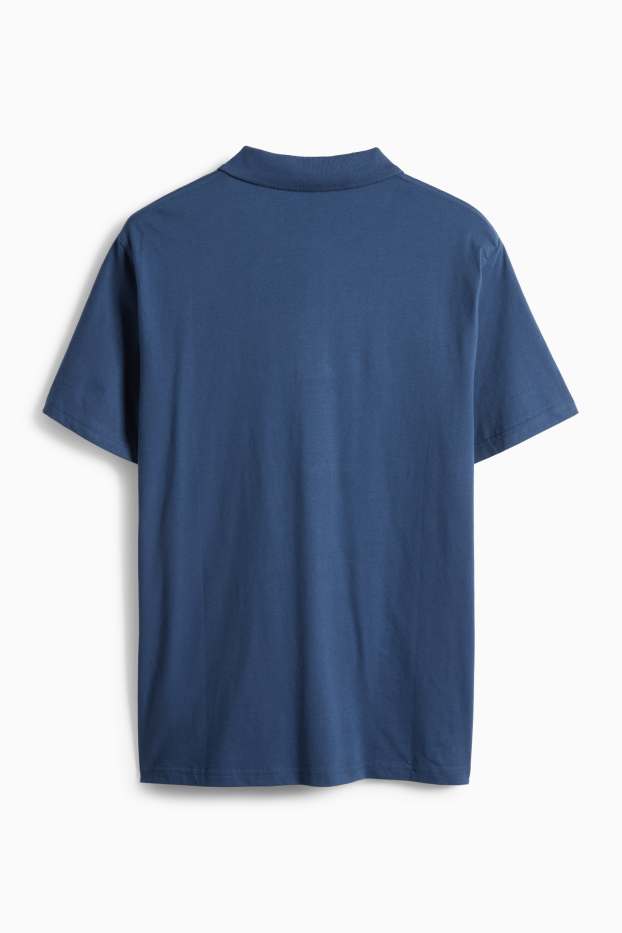 Heren - Poloshirt - regular fit - donkerblauw