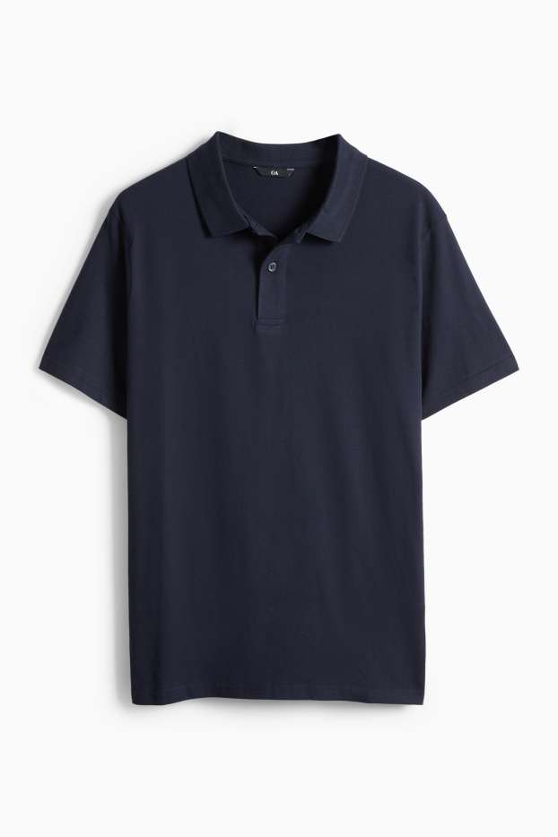 Heren - Poloshirt - regular fit - donkerblauw