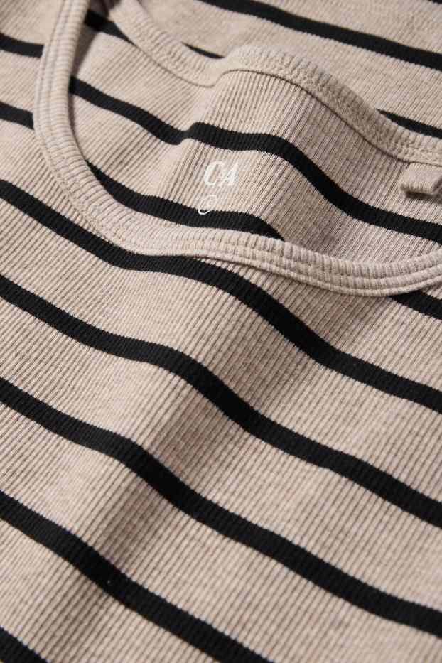 Dámské - Tričko - černá/béžová