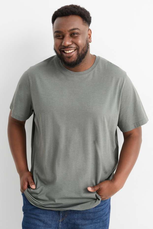 Hommes - T-shirt - regular fit - gris