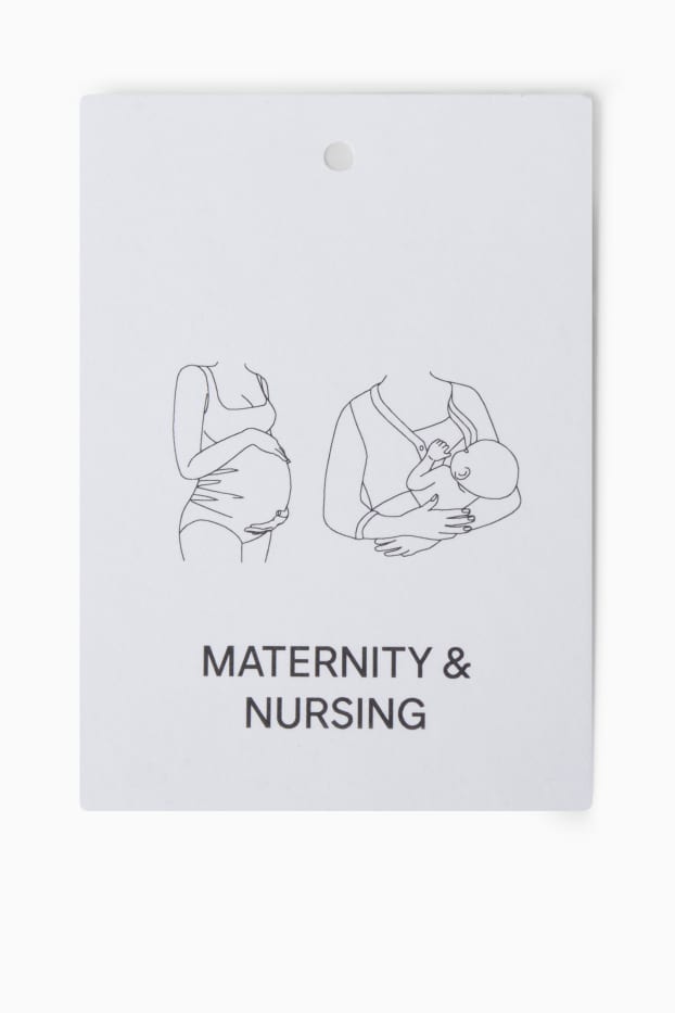 Damen - Still-T-Shirt - Slim Fit - gerippt - gestreift - weiß / schwarz