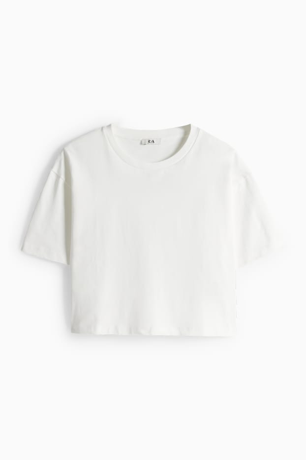 Dames - T-shirt - relaxed fit - wit