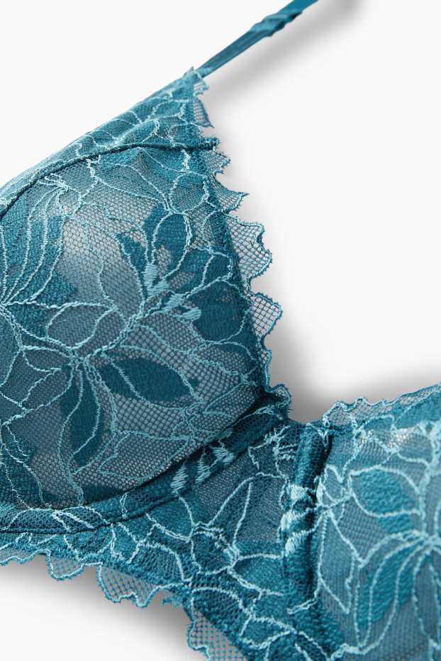 Women - Underwire bra - non-padded - dark green