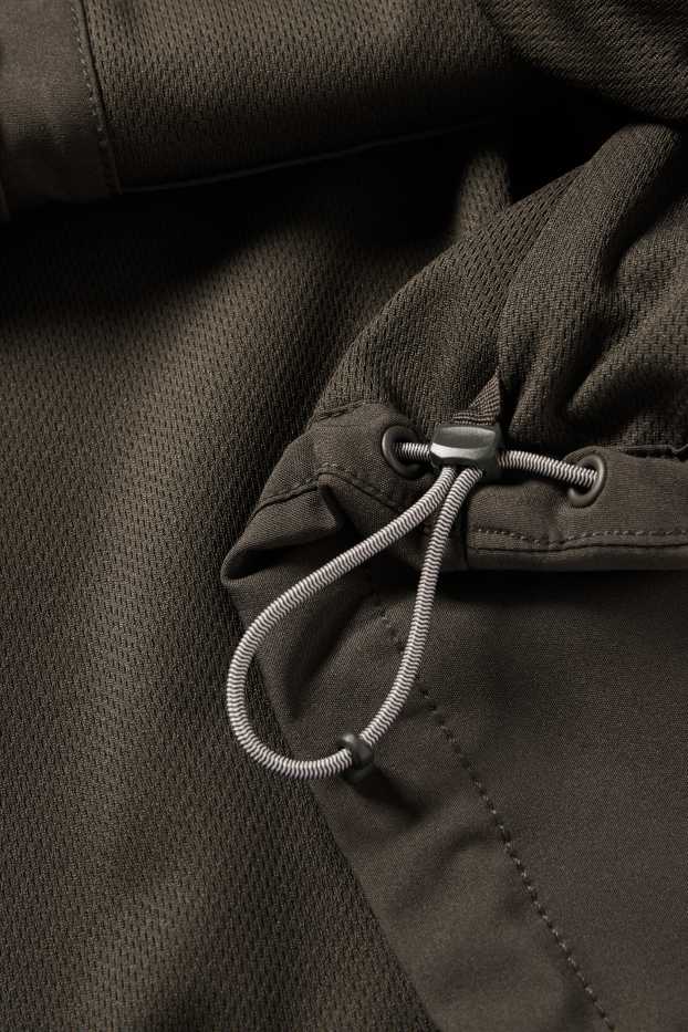 Hommes - Gilet sans manches - finition déperlante - 4 Way Stretch - vert foncé