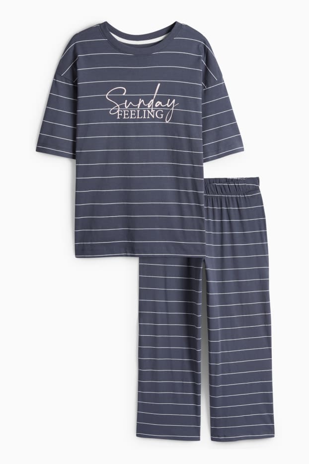 Dámské - Pyžamo - tmavomodrá