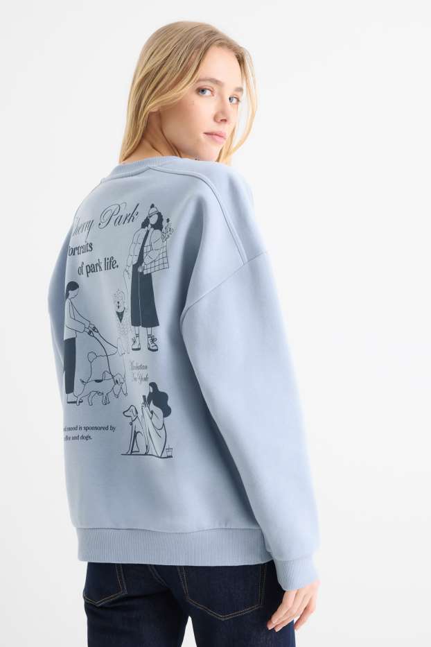 Dona - Dessuadora oversized - blau