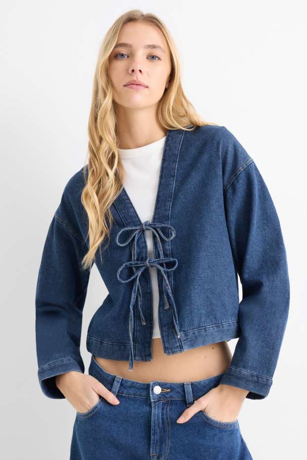 Femmes - Chemisier en jean - jean bleu