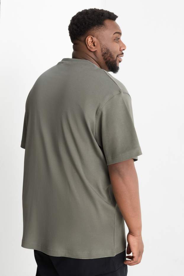 Hommes - T-shirt - relaxed fit - vert