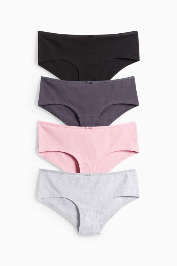 Femmes - Lot de 4 - shortys - rose