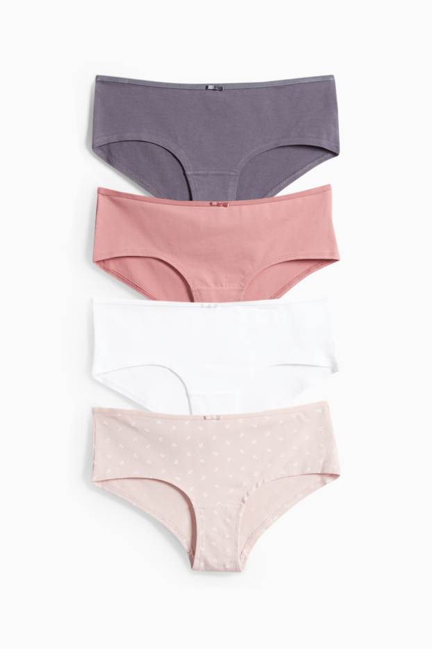 Femmes - Lot de 4 - shortys - rose