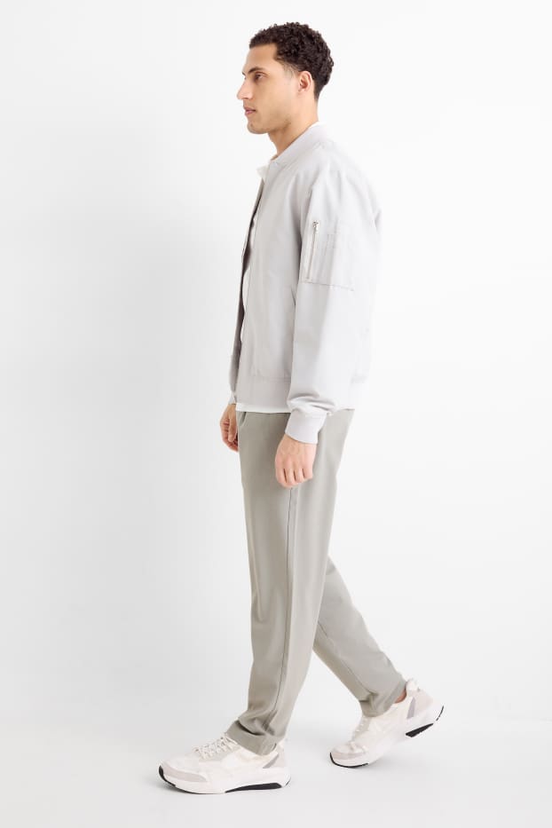 Men - Chinos - tapered fit - light gray