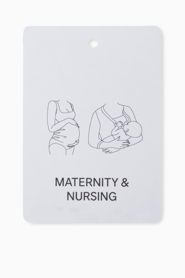 Femei - Rochie-tricou pentru alăptare - maro deschis