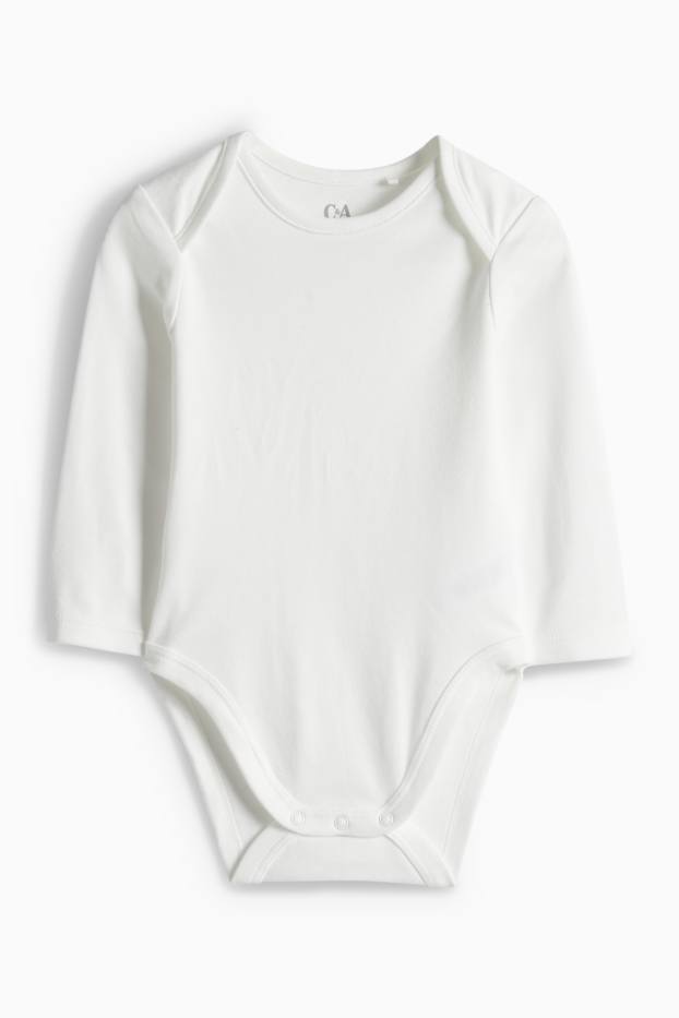 Baby Girls - Baby outfit - white / blue