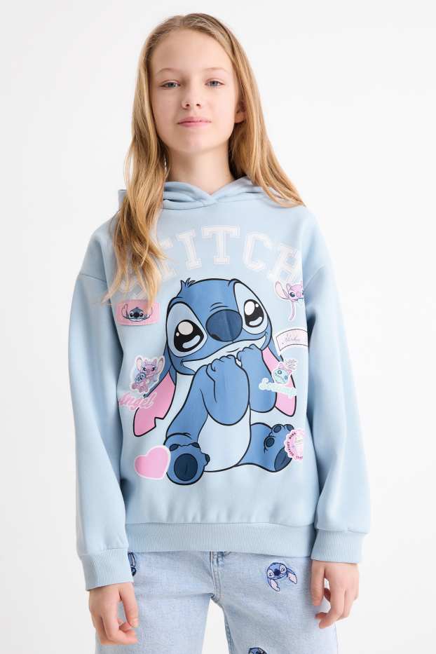 Copii - Fete - Lilo & Stitch - hanorac - albastru deschis