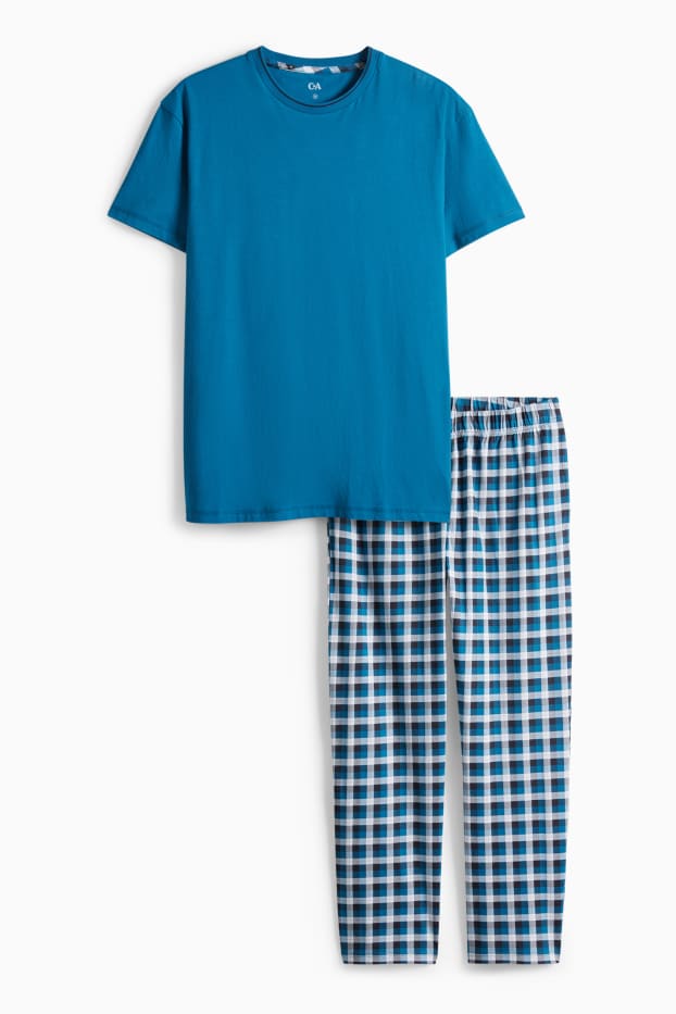 Herren - Pyjama - blau