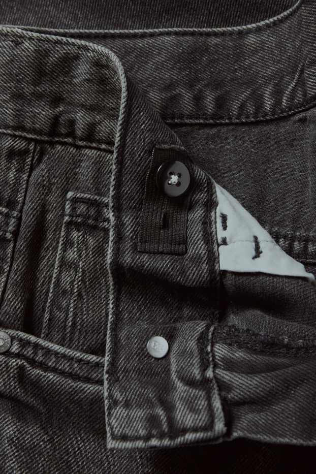 Children Boys - Denim Bermuda shorts - dark gray