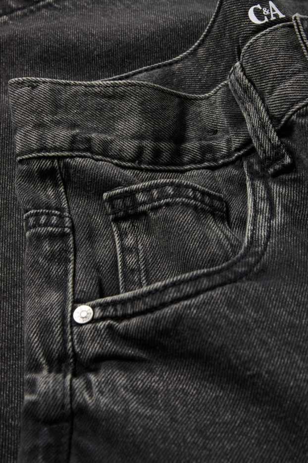 Children Boys - Denim Bermuda shorts - dark gray