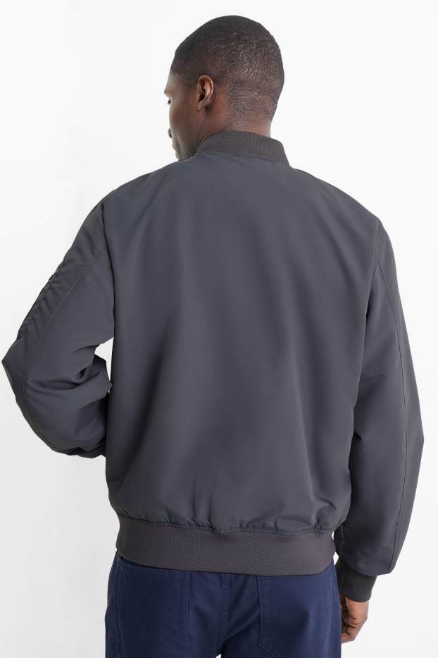 Home - Jaqueta bomber - gris fosc