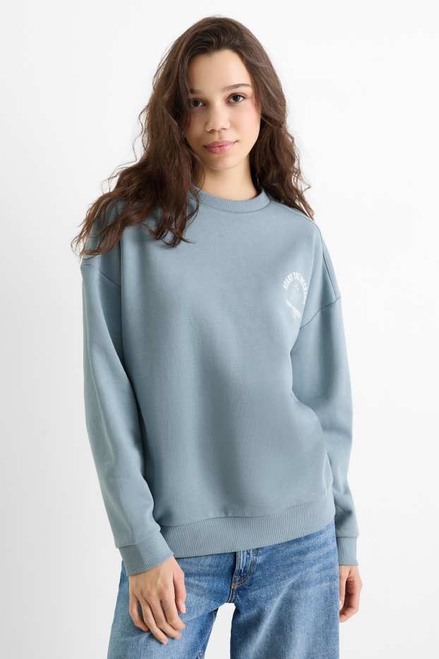 Damen - Sweatshirt - blau
