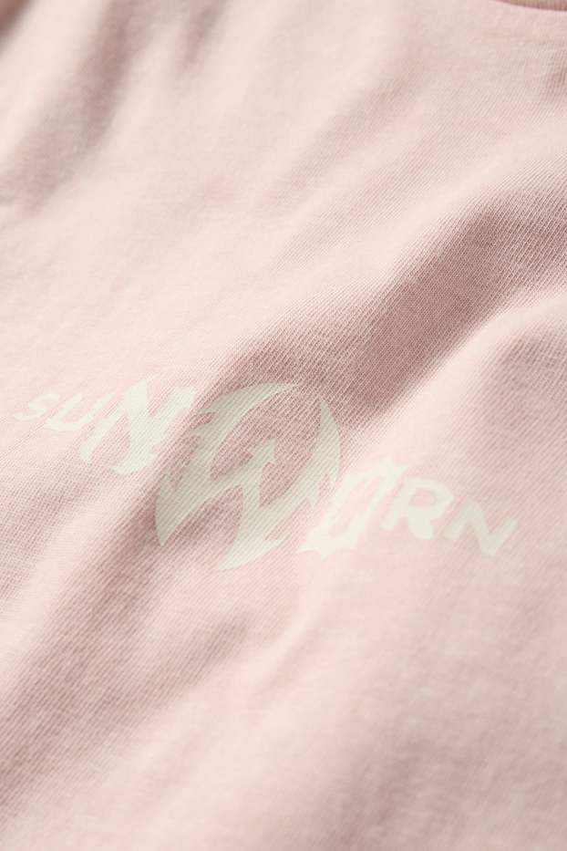 Herren - T-Shirt - Oversized - rosa