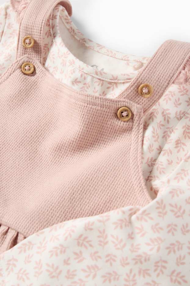 Baby Girls - Baby outfit - broderie anglaise - 2 piece - rose