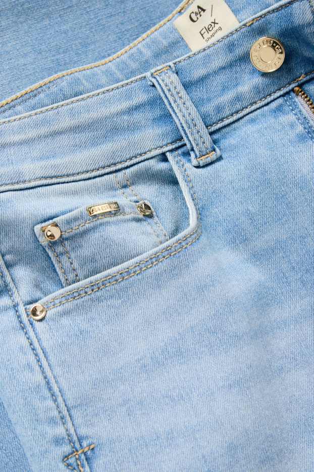 Women - Slim jeans - mid-rise waist - LYCRA® ADAPTIV fibre - denim-light blue