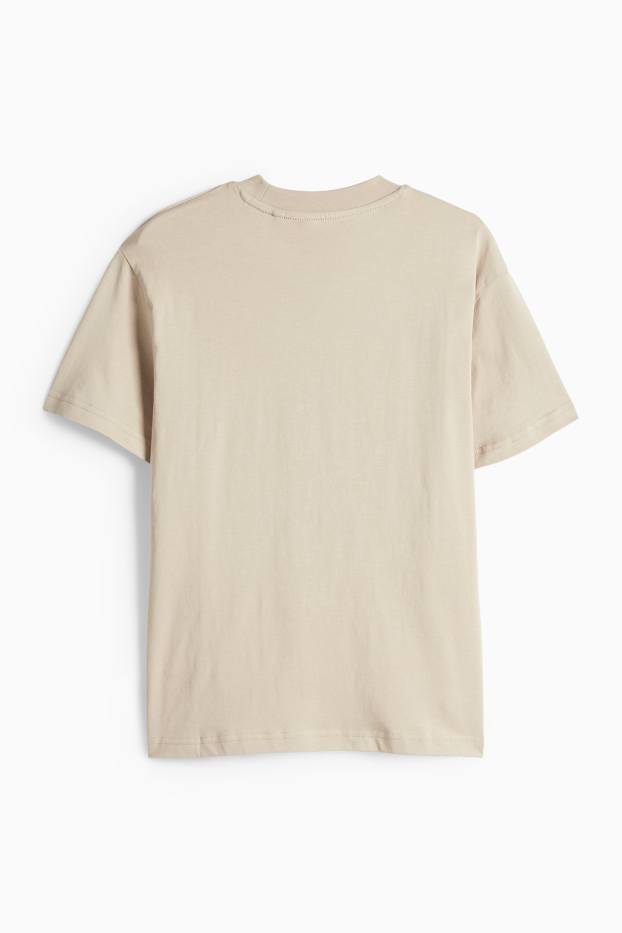 Kinder Jungen - Tiger - Kurzarmshirt - beige