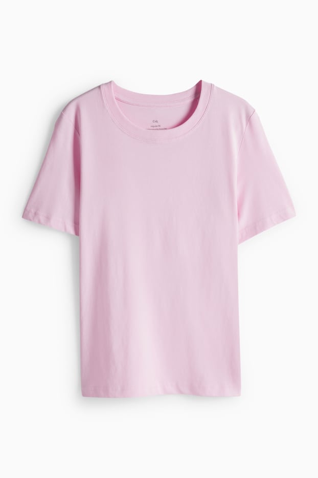 Damen - T-Shirt - Regular Fit - rosa