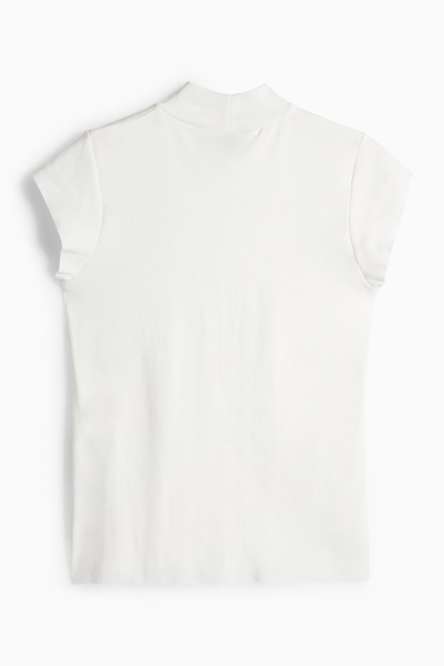 Women - T-shirt - slim fit - white