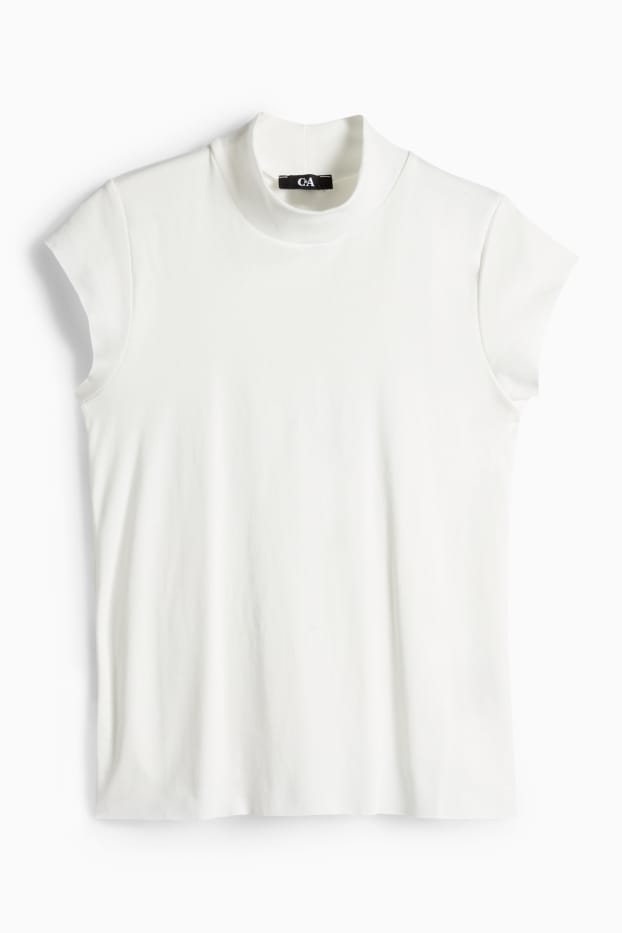 Women - T-shirt - slim fit - white