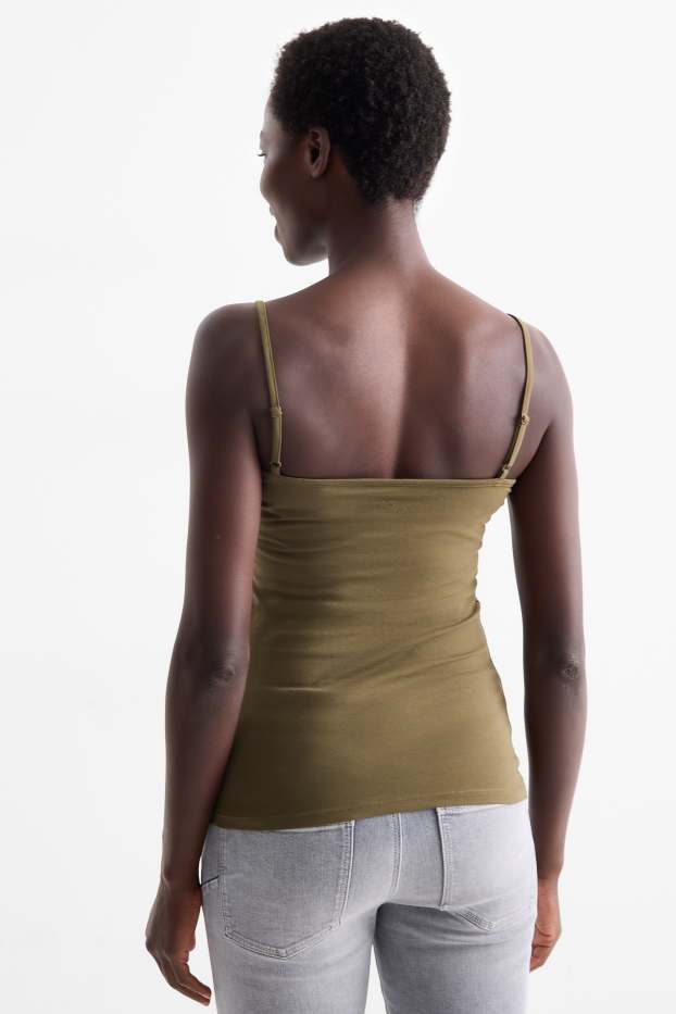 Women - Multipack of 2 - top - white / dark green