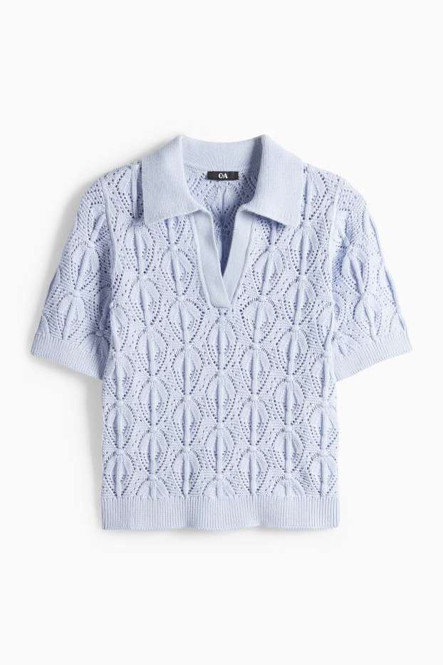 Dámské - Svetr - světle modrá