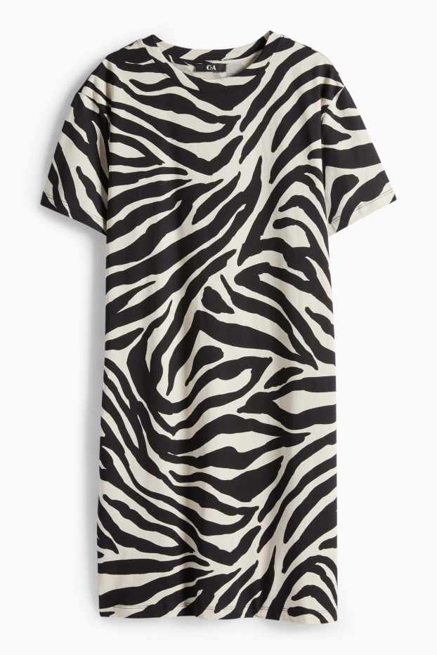 Dona - Vestit - negre/beix