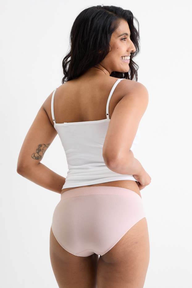 Damen - Multipack 3er - Slip - seamless - rosa / blau