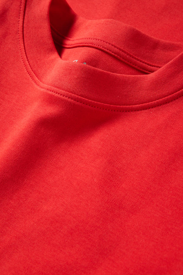 Dámské - Tričko - slim fit - červená