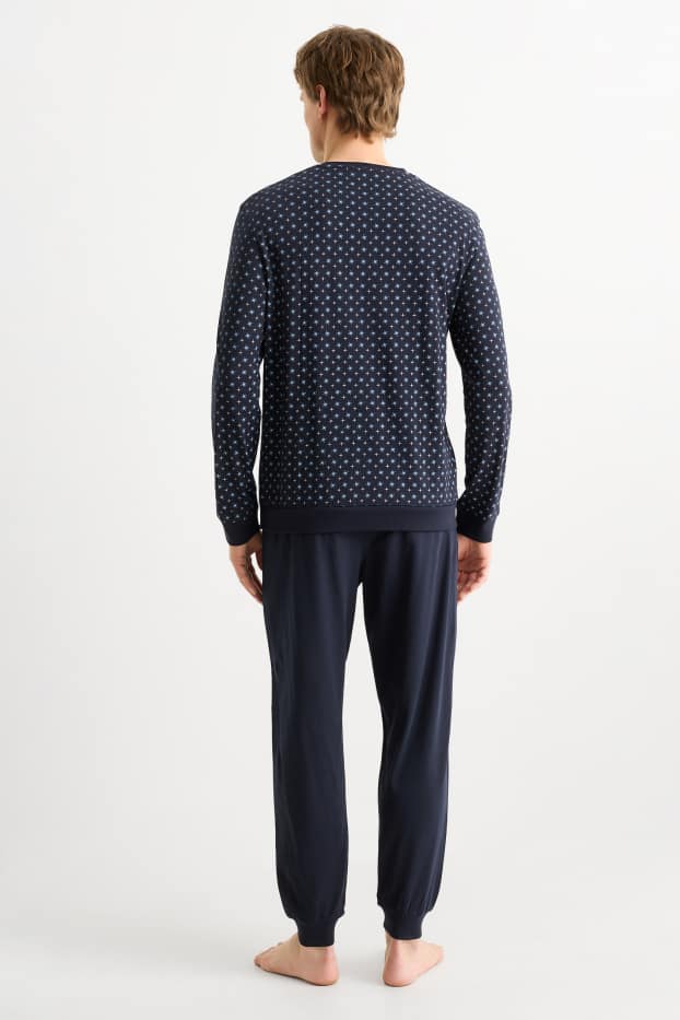 Pánské - Pyžamo - tmavomodrá