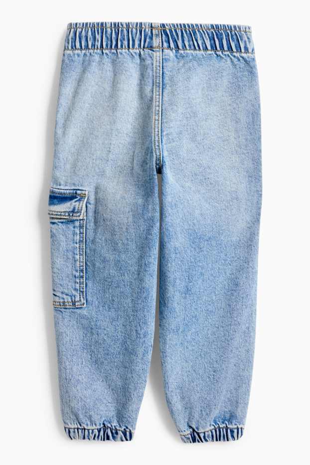 Kinder Jungen - Cargo Jeans - blau