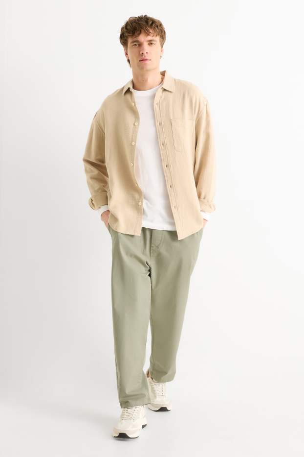 Men - Chinos - relaxed fit - light green