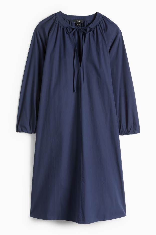 Dámské - Áčkové šaty - tmavomodrá
