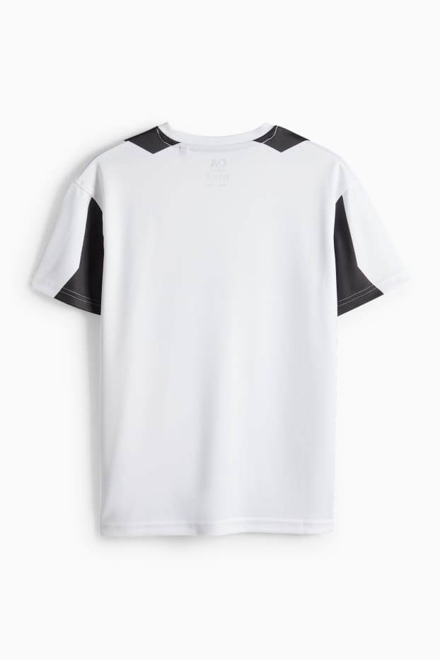 Kinderen: jongens - Sportshirt - wit / zwart