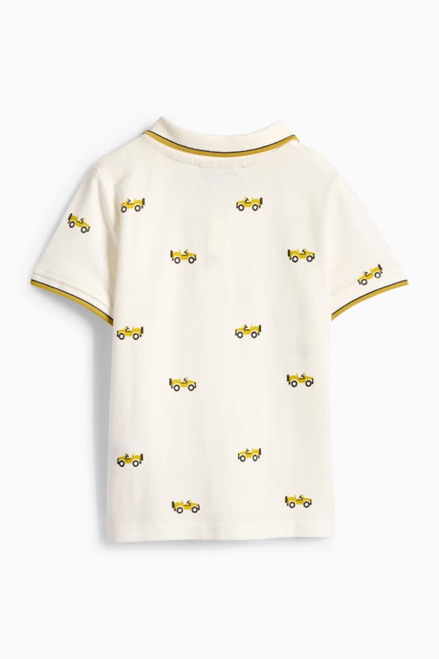 Copii - Băieți - Tricou polo - alb-crem