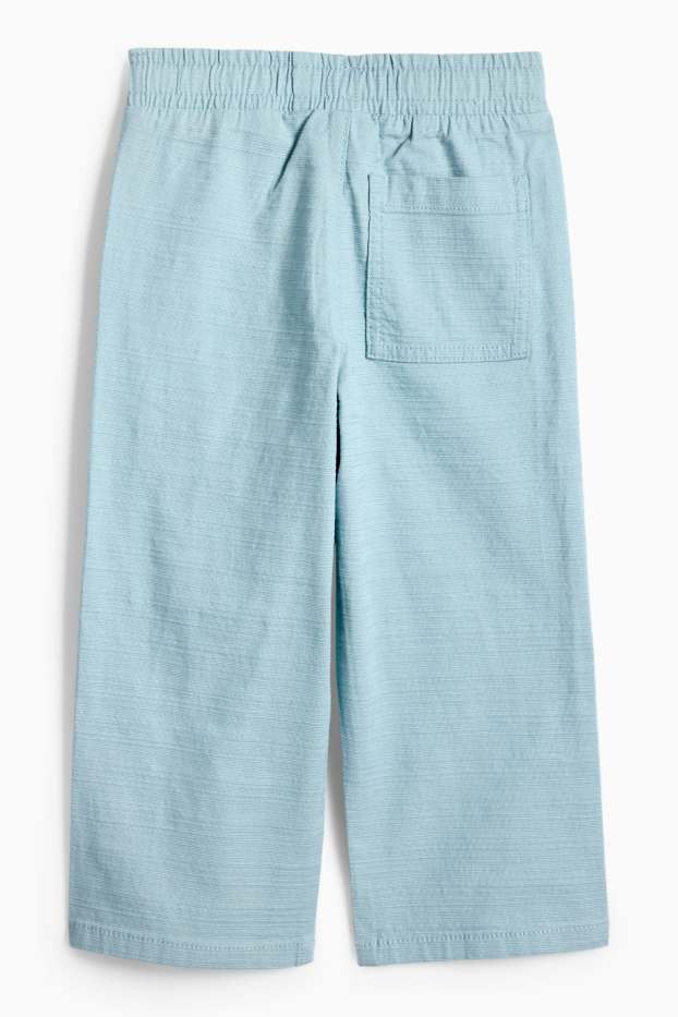 Děti - chlapci - Kalhoty - tyrkysová