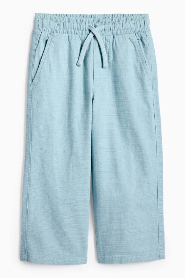 Děti - chlapci - Kalhoty - tyrkysová