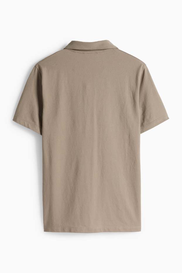 Herren - Poloshirt - Regular Fit - hellbraun