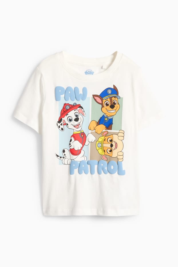 Enfants garçons - La Pat’ Patrouille - Chase, Marcus, Ruben - T-shirt - blanc