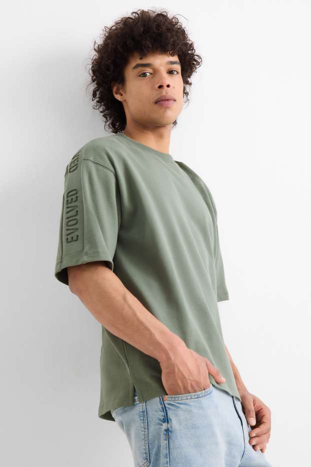 Hommes - T-shirt - Oversize - vert