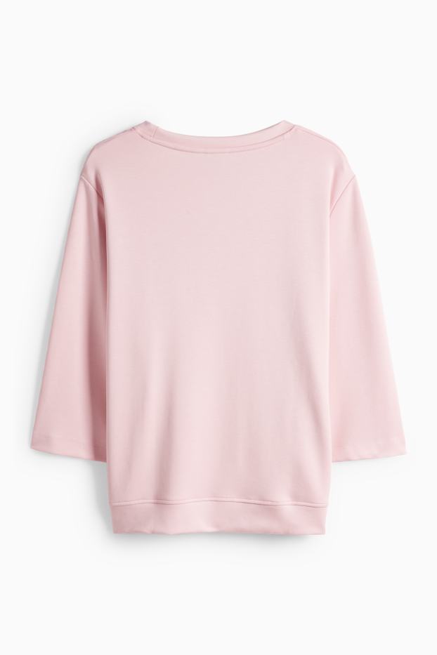 Dames - Longsleeve - relaxed fit - roze